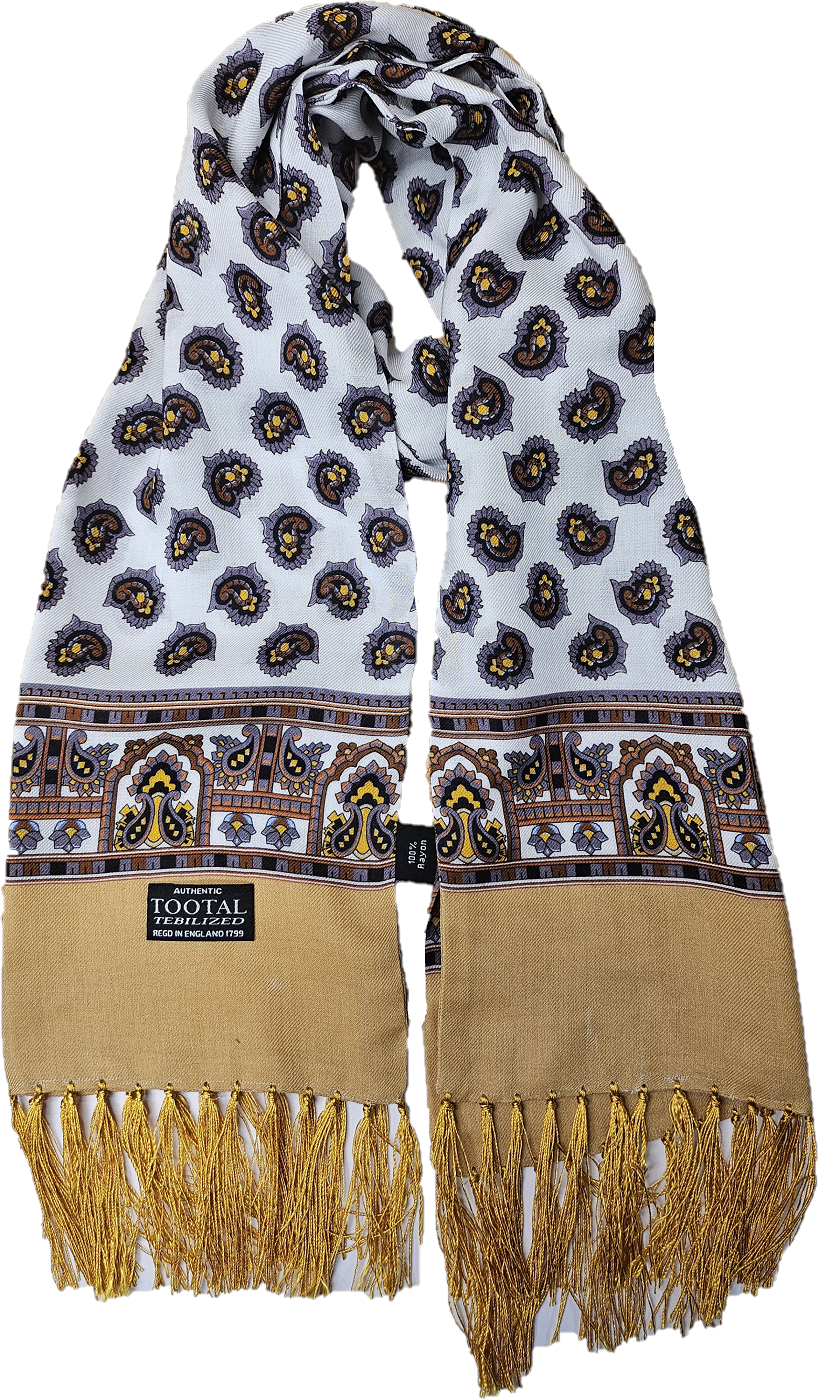 Tootal Mens Tebilized 100% Rayon Paisley Scarf