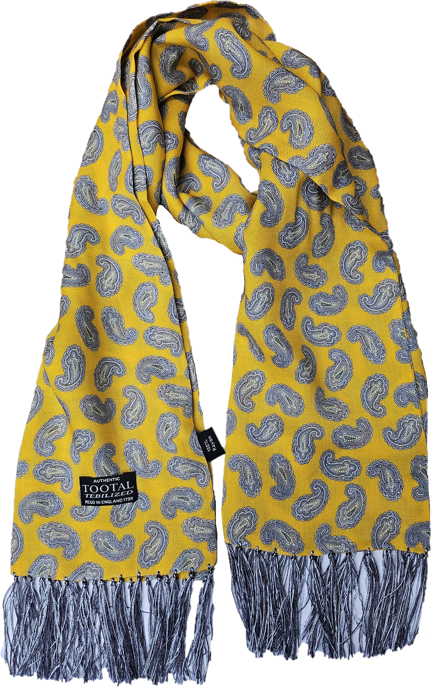 Tootal Mens Tebilized 100% Rayon Paisley Scarf