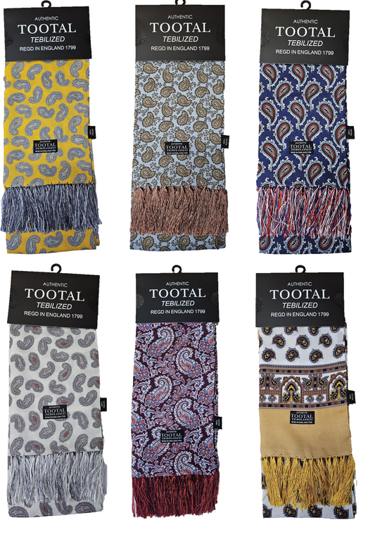 Tootal Mens Tebilized 100% Rayon Paisley Scarf