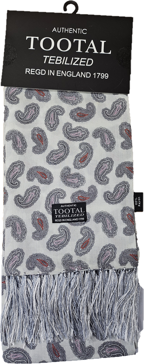Tootal Mens Tebilized 100% Rayon Paisley Scarf