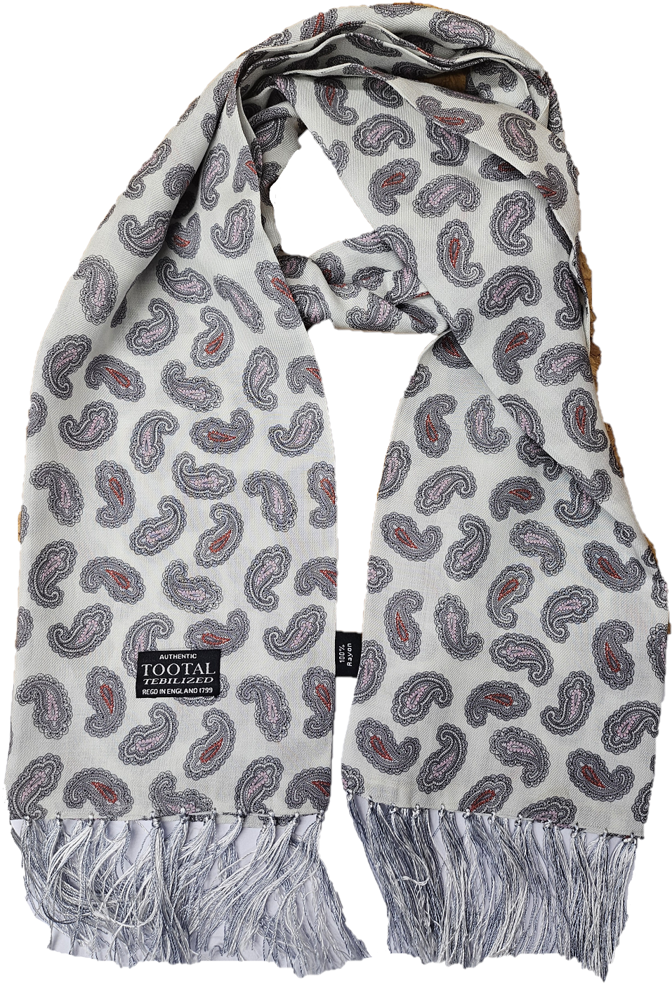 Tootal Mens Tebilized 100% Rayon Paisley Scarf