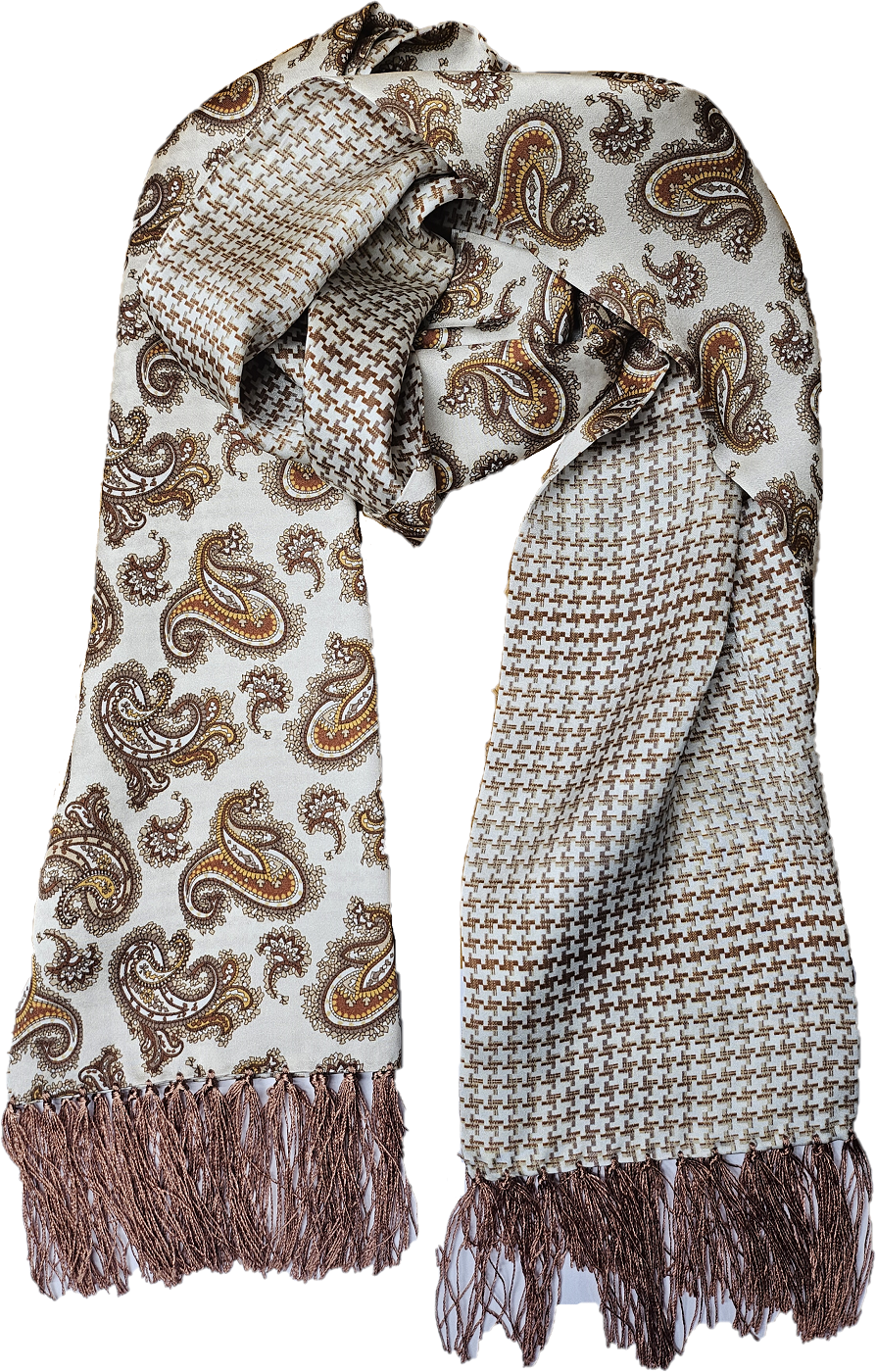 Tootal Mens Retro Paisley 100% Silk Scarves