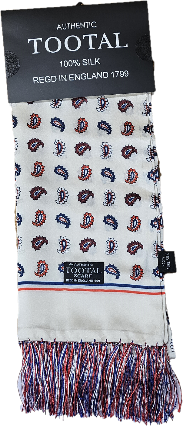 Tootal Mens Retro Paisley 100% Silk Scarves