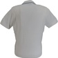 Gabicci Vintage Mens White Bourne Textured Knitted Polo Shirt
