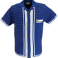 Gabicci Mens Delft Blue Reilly Short Sleeve Cardigan