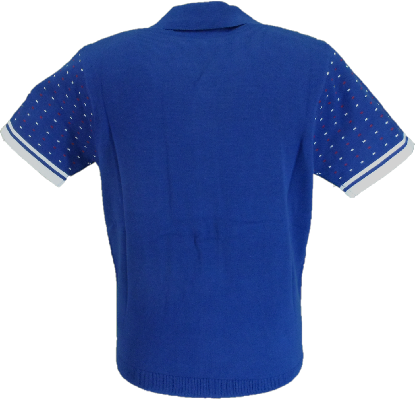 Gabicci Mens Delft Blue Reilly Short Sleeve Cardigan