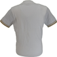 Gabicci Mens White Reilly Short Sleeve Cardigan