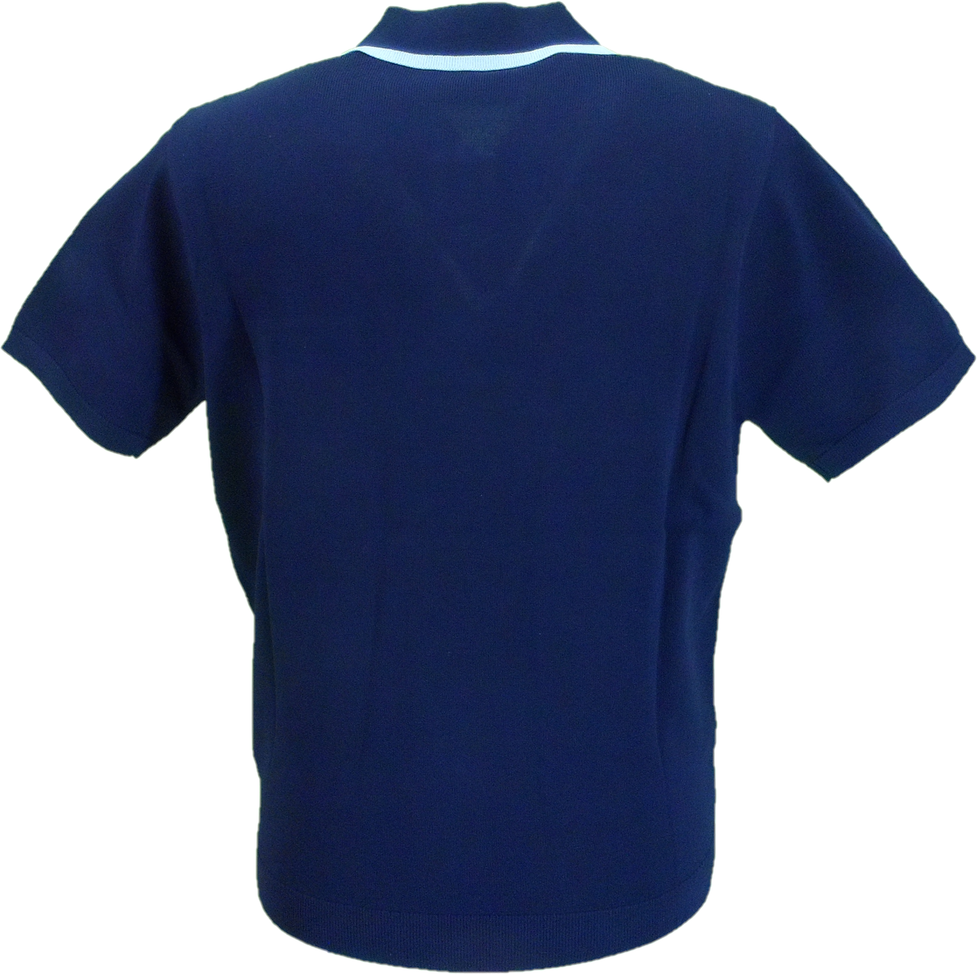 Gabicci Mens Navy Blue Archive Connett Knitted Polo Shirt