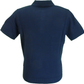 Gabicci Vintage Mens Navy Blue Searle Stripe Knitted Polo Shirt