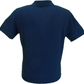 Gabicci Vintage Mens Soda Navy Blue Knitted Polo Shirt