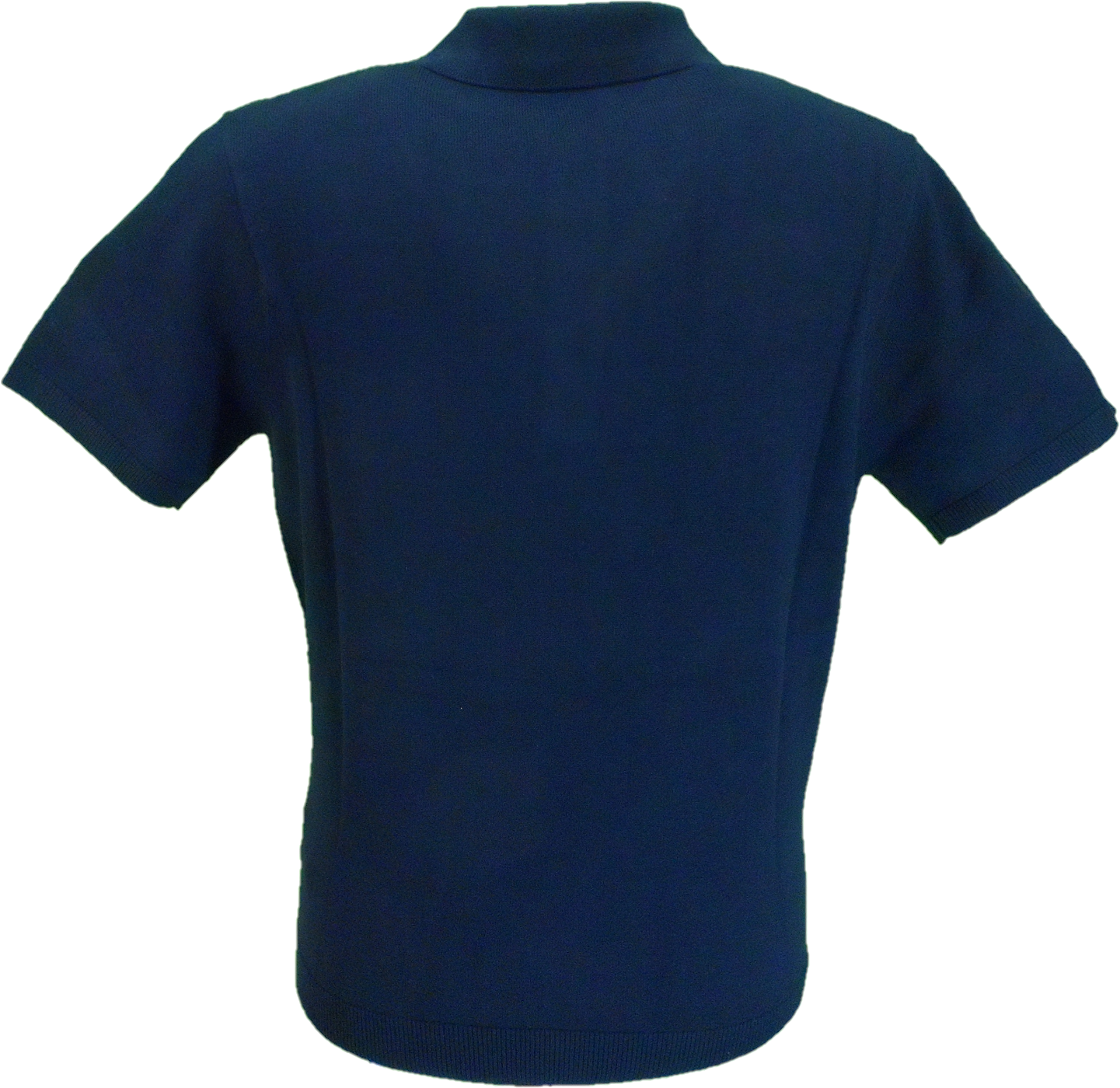 Gabicci Vintage Mens Soda Navy Blue Knitted Polo Shirt
