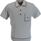 Gabicci Mens Surf Blue Storm Archive Alexander Knitted Polo Shirt