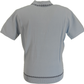 Gabicci Mens Surf Blue Storm Archive Alexander Knitted Polo Shirt