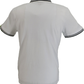Lambretta White & Black Retro Two Tone Badge Polo Shirts