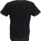 Lambretta Black/Beige Retro Vertical Stripe Polo Shirts