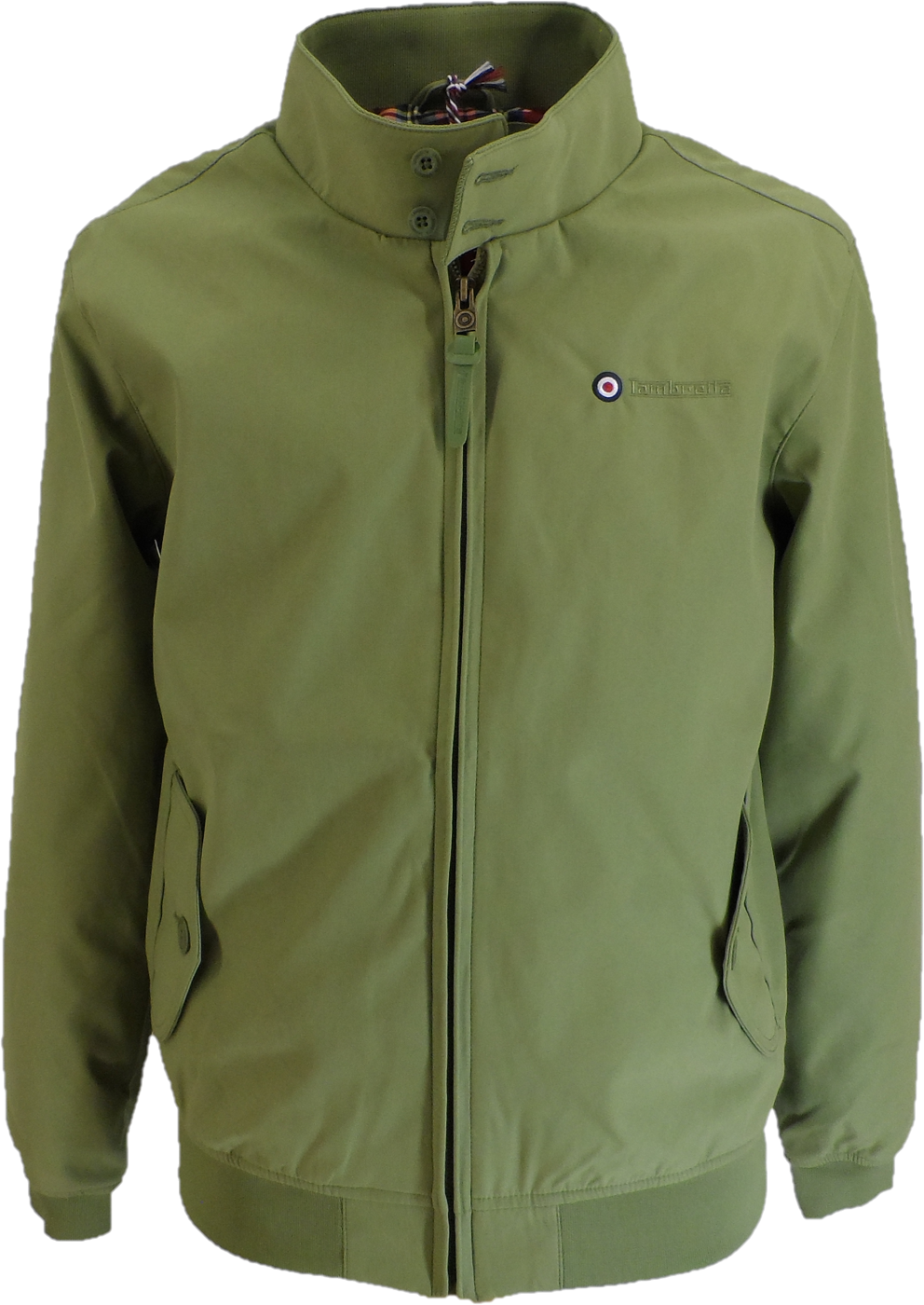 Lambretta Olive Green Showerproof Harrington Jacket