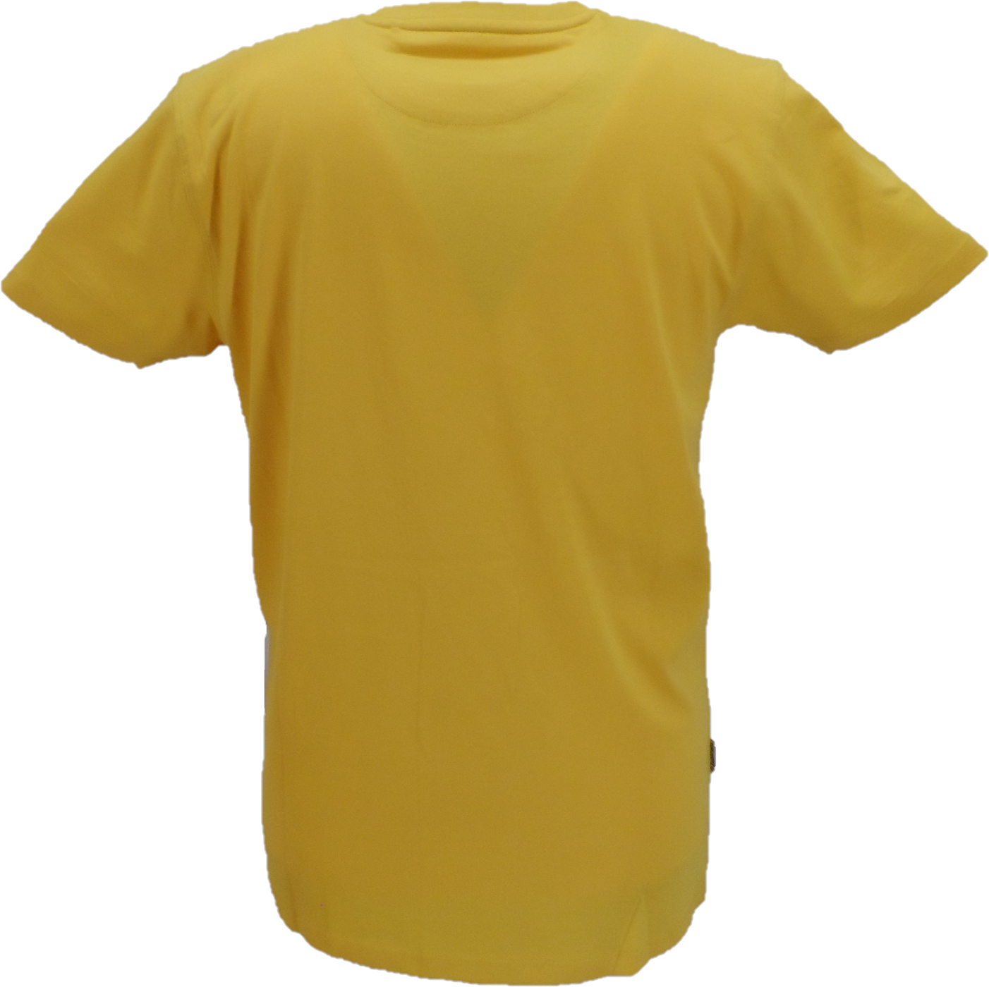 Yellow t-shirt on a white background