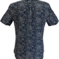 Lambretta Mens Black/Grey/Blue Paisley Short Sleeved Button Down Shirts