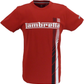 Lambretta Mens Red Racing Stripe Retro T Shirt