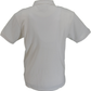 Trojan Mens Ecru Chain Stitch Zip Polo Shirt