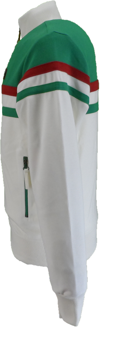 Trojan Mens Emerald Green Panel Stripe Track Tops