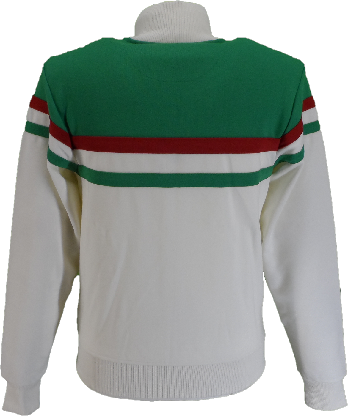 Trojan Mens Emerald Green Panel Stripe Track Tops