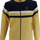 Trojan Mens Mustard Yellow Panel Stripe Track Tops