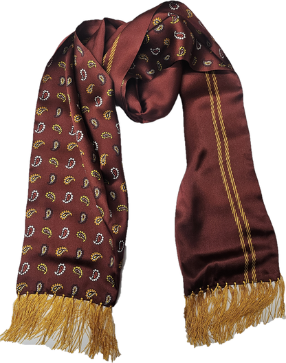 Tootal Mens Retro Paisley 100% Silk Scarves