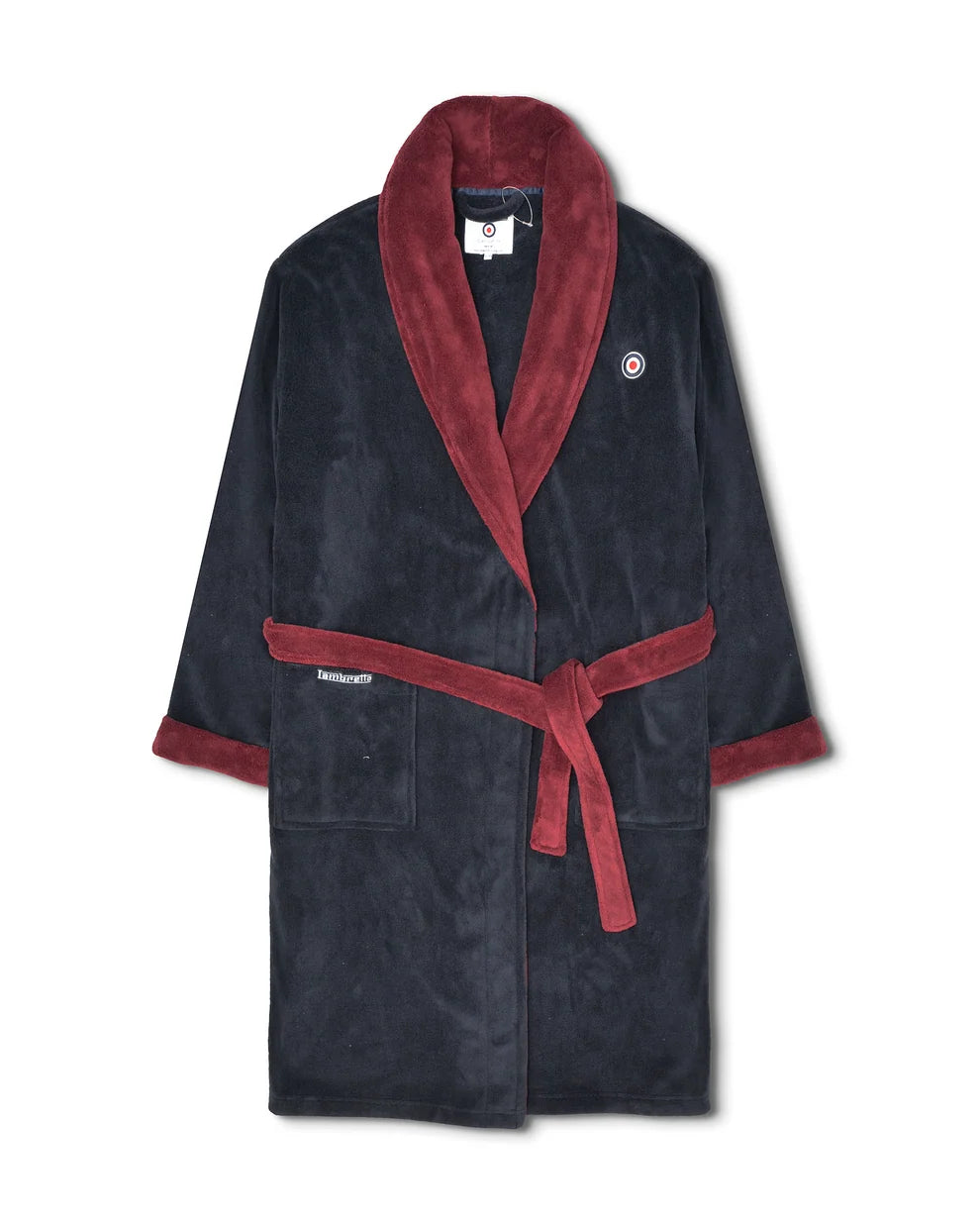 Lambretta Mens Navy Luxury Dressing Gown