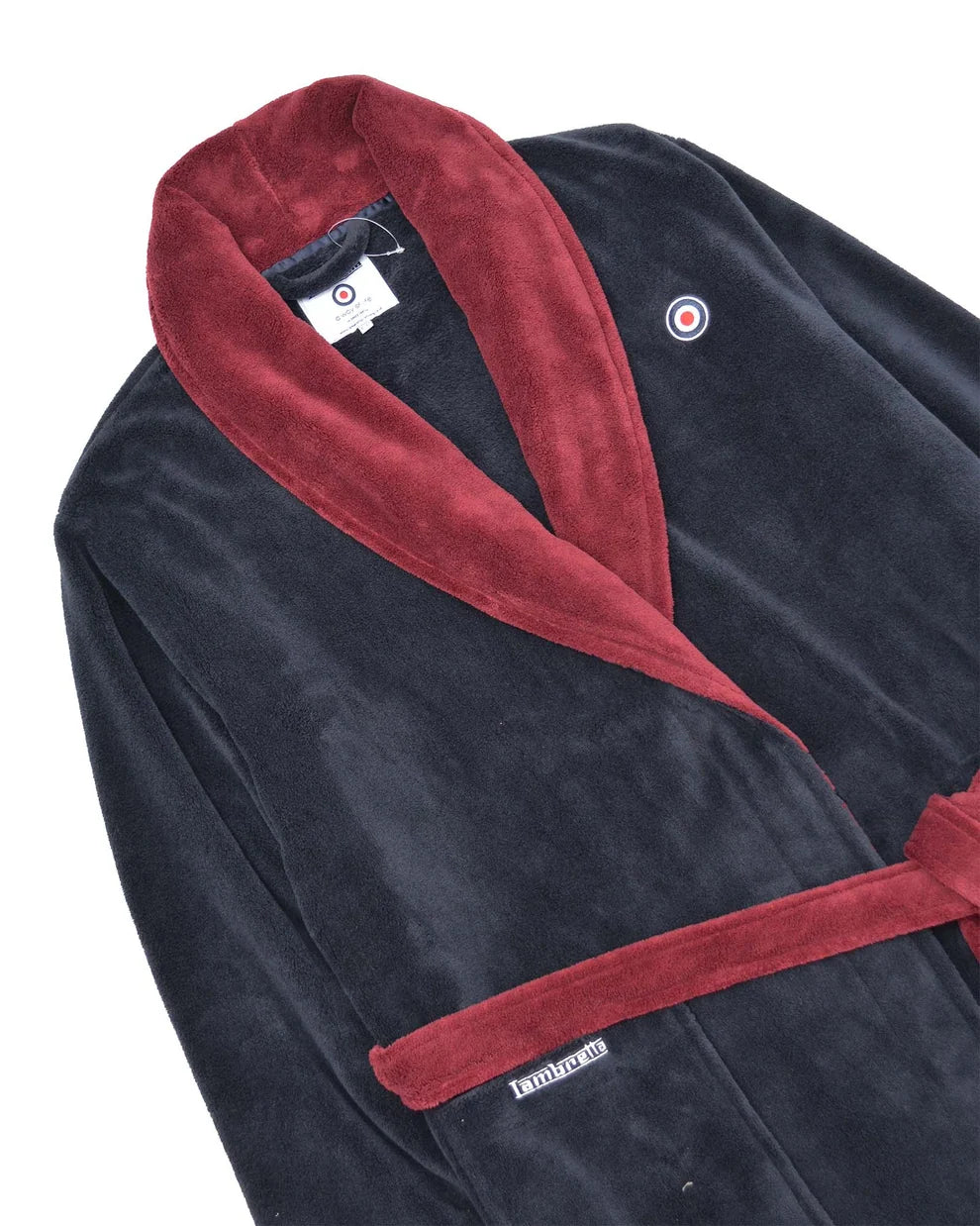 Lambretta Mens Navy Luxury Dressing Gown