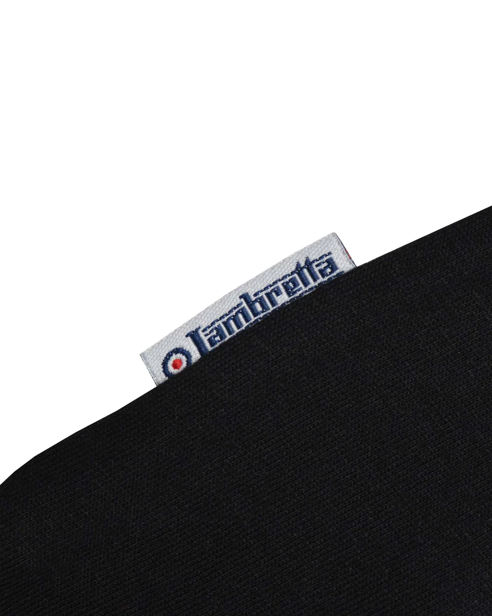 Lambretta Black Retro Vertical Stripe Polo Shirts