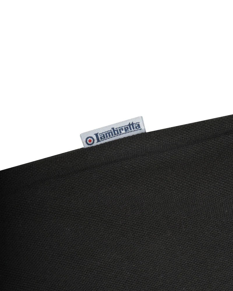 Lambretta Black/Beige Retro Striped Polo Shirts