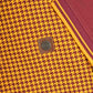 Lambretta Mens Burgundy/Gold Houndstooth Print Cotton Polo Shirts