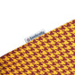 Lambretta Mens Burgundy/Gold Houndstooth Print Cotton Polo Shirts