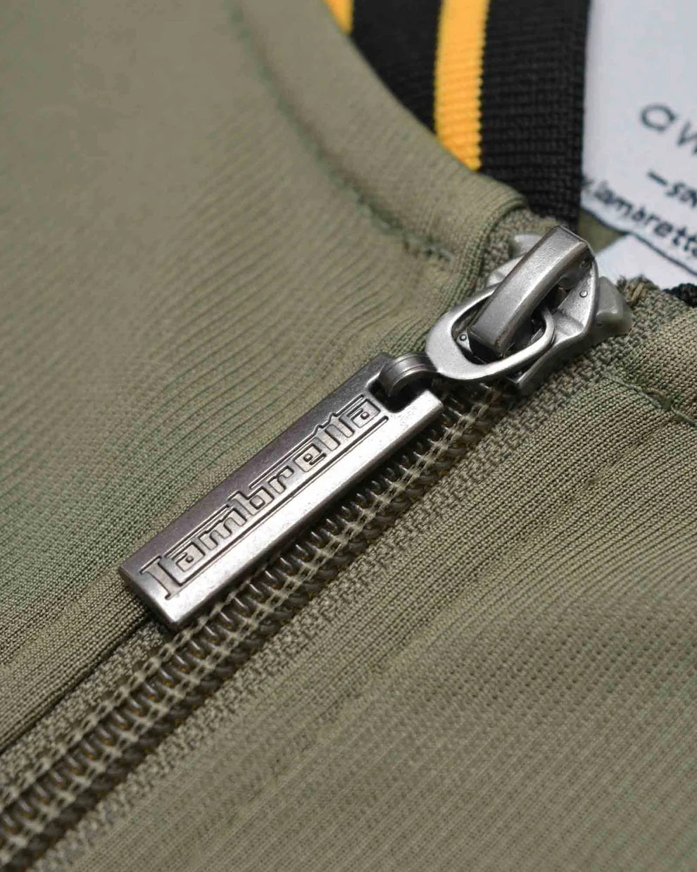 Lambretta Retro Khaki Green Vintage Track Top Jacket