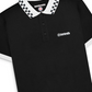 Lambretta Mens Black Checkerboard Collar Polo Shirts