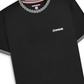 Lambretta Mens Black Two Tone Ringer Retro T Shirt