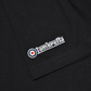 Black fabric with a Lambretta logo embroidered on it