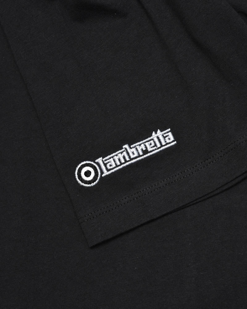 Lambretta Mens Black Two Tone Target T Shirt
