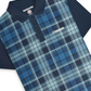 Lambretta Mens Navy Blue All Over Check Polo Shirts