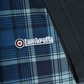 Lambretta Mens Navy Blue All Over Check Polo Shirts