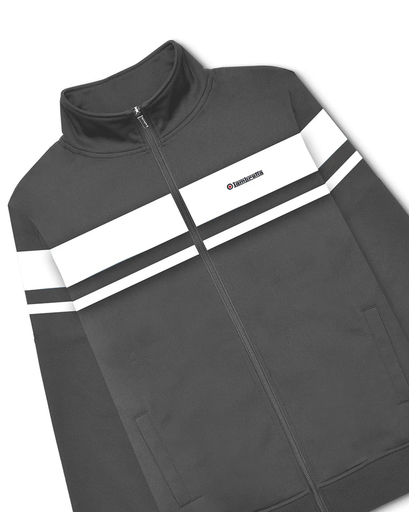 Lambretta Retro Grey/White Championship Track Top Jacket