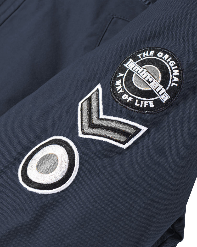 Lambretta Mens Dark Navy Retro Fishtail Parka
