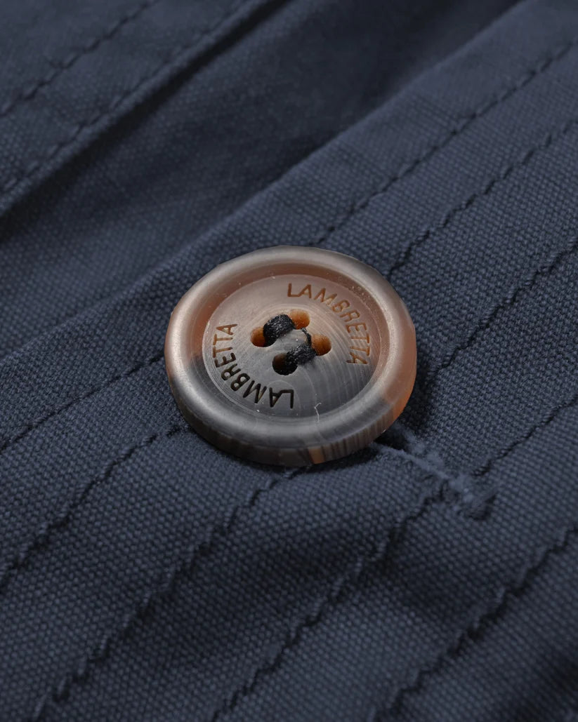 Lambretta Mens Dark Navy Retro Fishtail Parka
