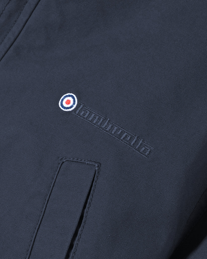 Lambretta Mens Dark Navy Retro Fishtail Parka