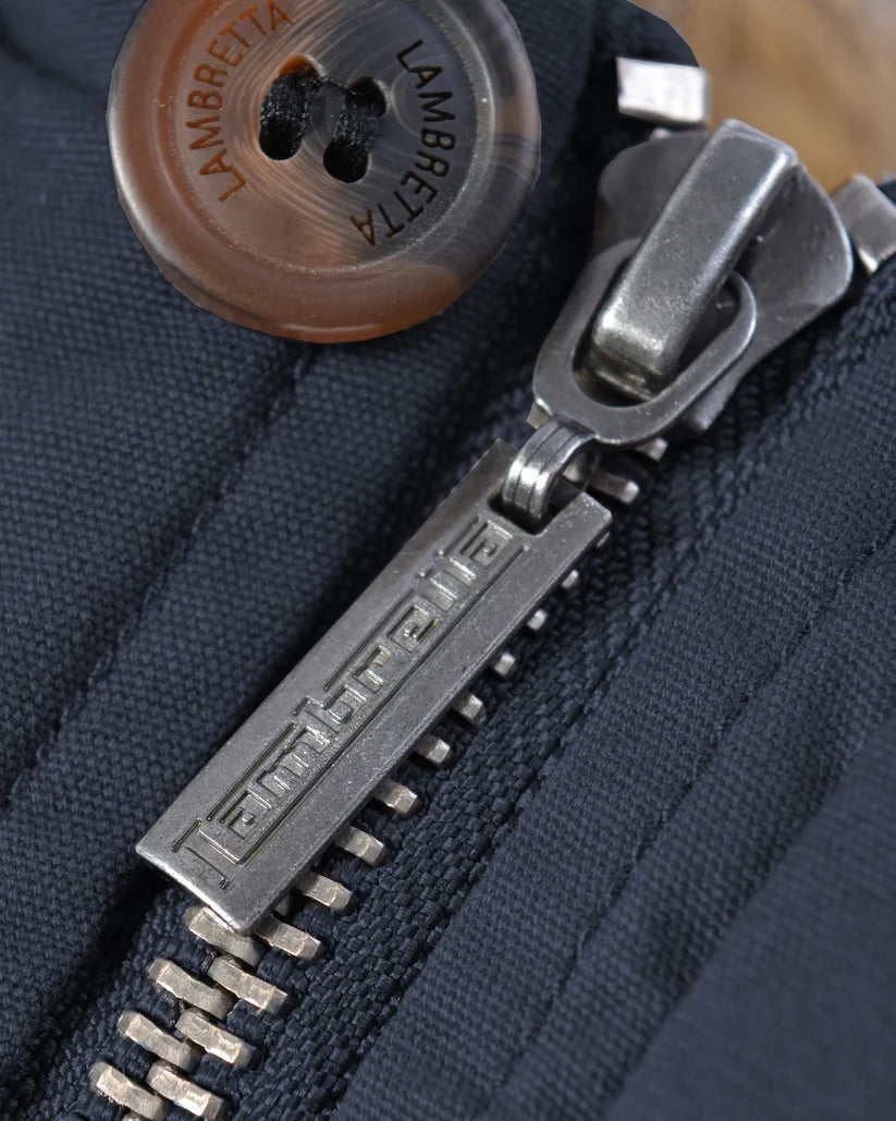 Lambretta Mens Dark Navy Retro Fishtail Parka