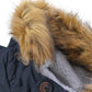 Lambretta Mens Dark Navy Retro Fishtail Parka