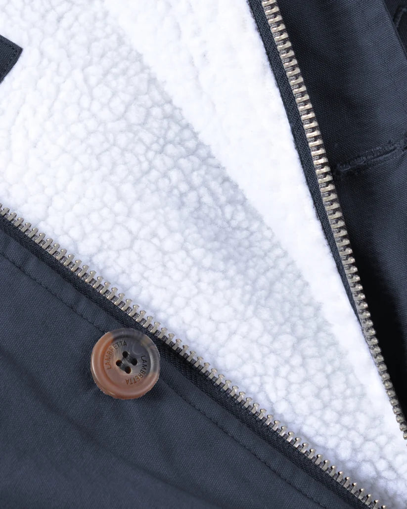 Lambretta Mens Dark Navy Retro Fishtail Parka