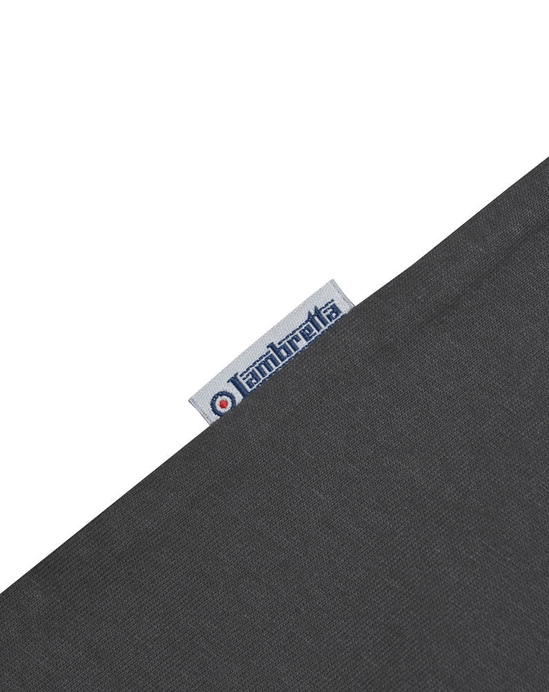 Lambretta Mens Iron Grey Striped Retro T Shirt