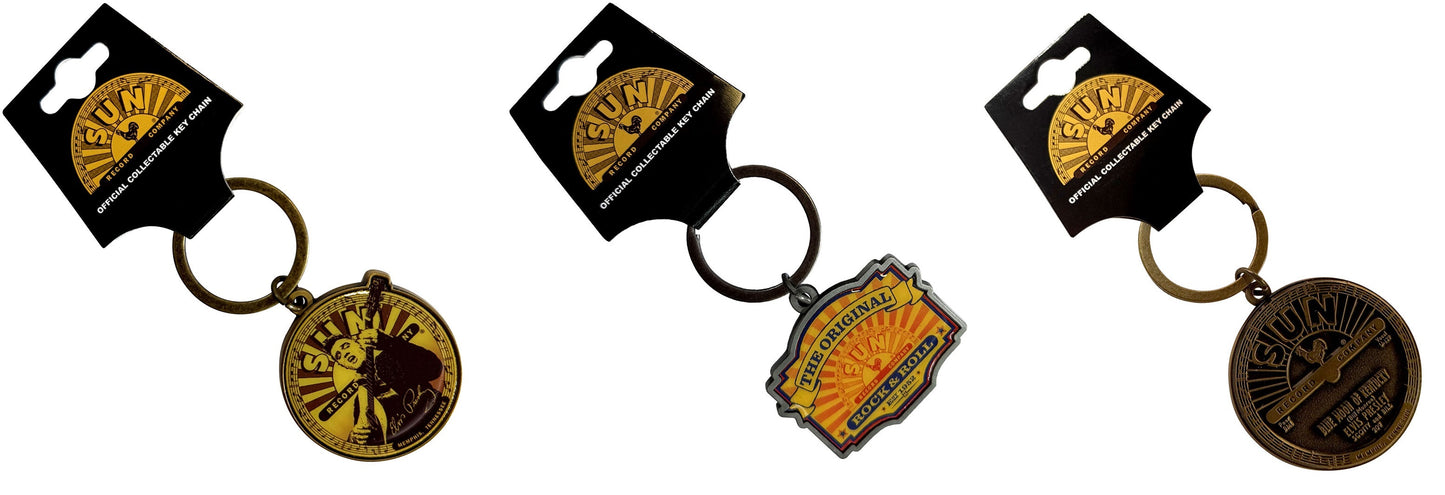 The Classic Elvis Sun Records Key Rings